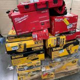 Mixed DeWALT and Milwaukee tools pallets for sale