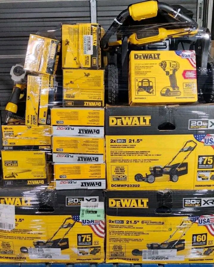 DeWALT tools pallets